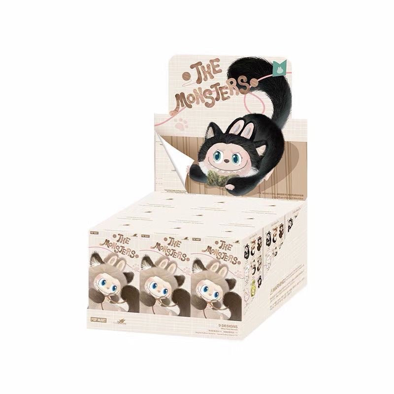 POP MART THE MONSTERS “Meow Turn Cat” Series Vinyl Plush Pendant Blind Box