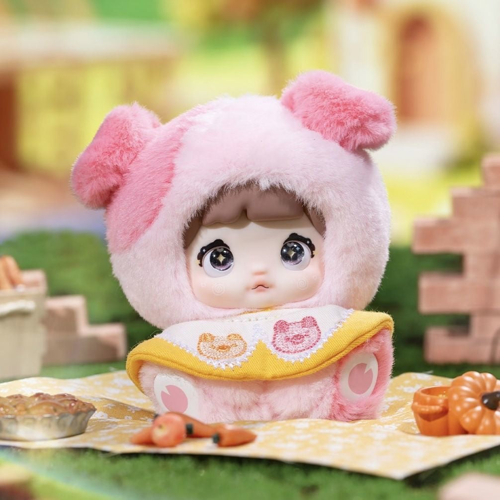 Nommi Baby Mibao Fairytale Town Series Plush Blind Box – 8 Regular + 1 Hidden Edition Collectible Keychain Dolls