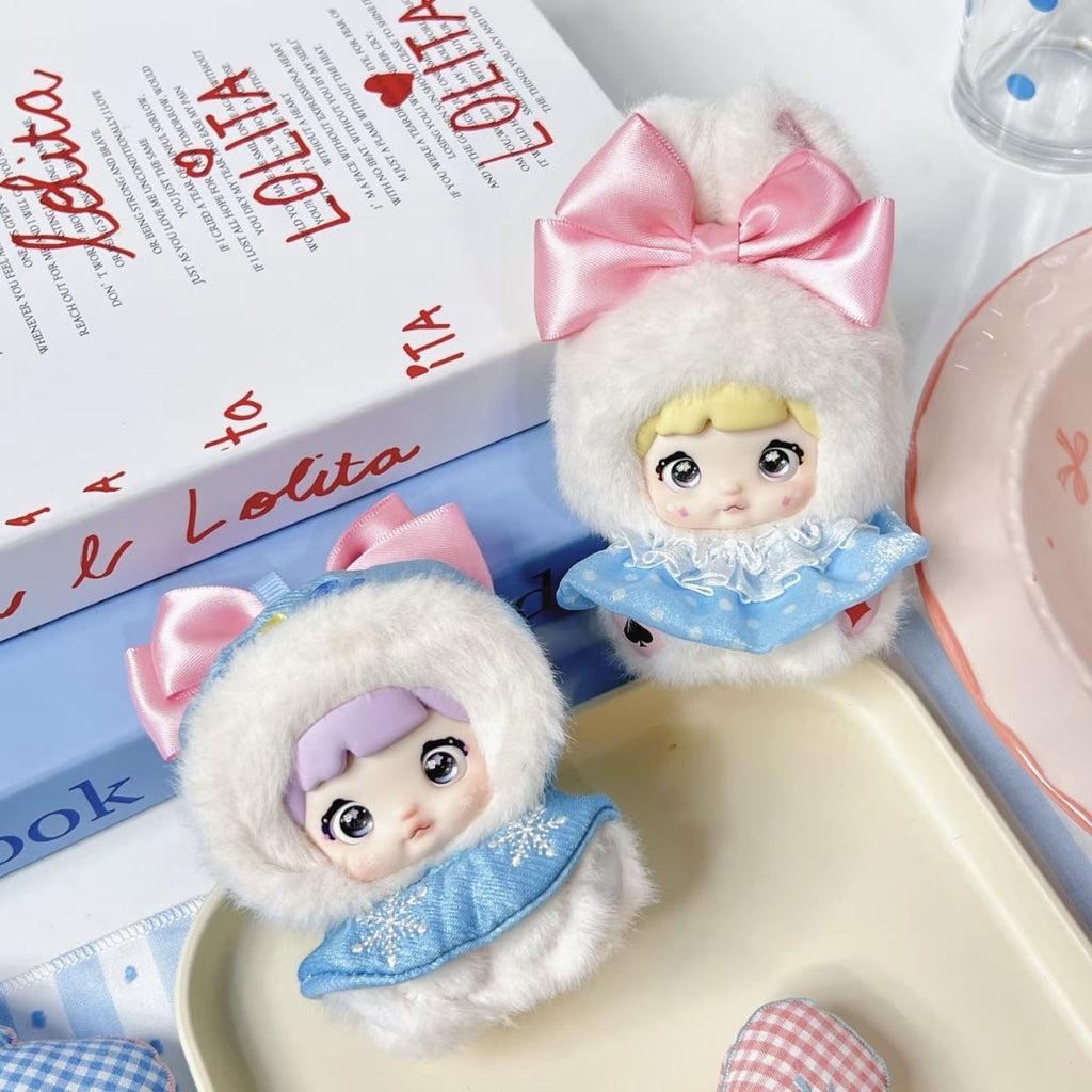 Nommi Baby Mibao Fairytale Town Series Plush Blind Box – 8 Regular + 1 Hidden Edition Collectible Keychain Dolls