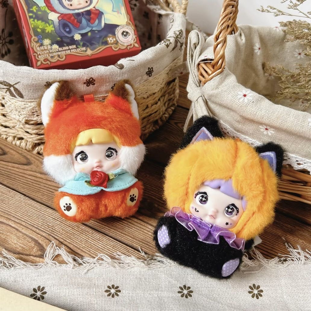 Nommi Baby Mibao Fairytale Town Series Plush Blind Box – 8 Regular + 1 Hidden Edition Collectible Keychain Dolls