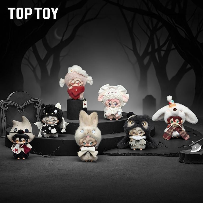 TOPTOY Moonin "Shrouded Night" Series Plush Blind Box – 6 Regular + 1 Hidden Edition Collectible Plush Figures