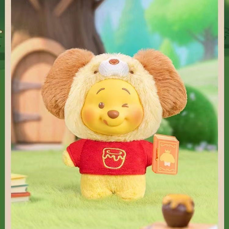 TOP TOY x Disney Winnie the Pooh Animal Storybook Series Plush Keychain Blind Box – 6 Regular + 1 Hidden Edition Collectible Keychains