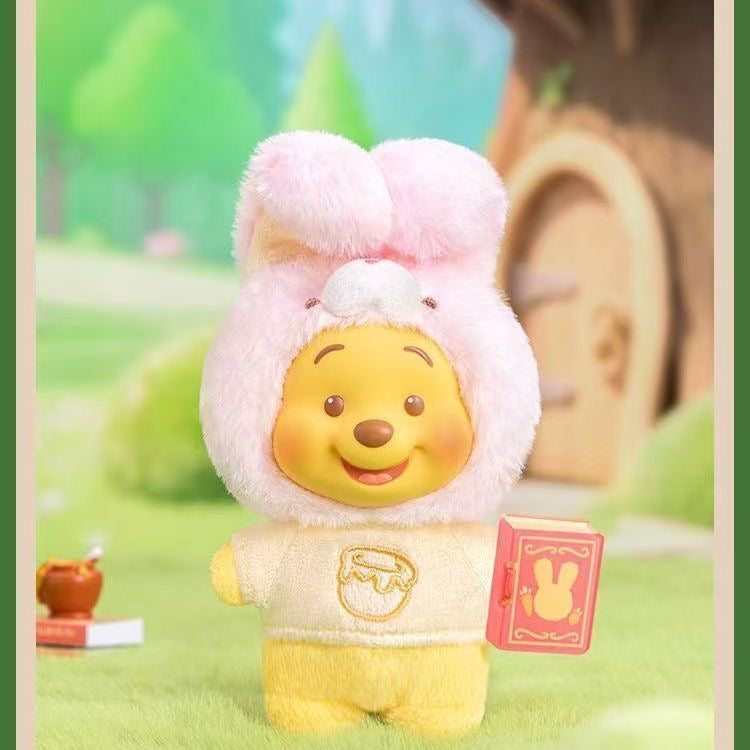 TOP TOY x Disney Winnie the Pooh Animal Storybook Series Plush Keychain Blind Box – 6 Regular + 1 Hidden Edition Collectible Keychains