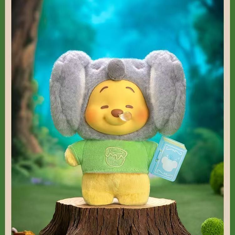 TOP TOY x Disney Winnie the Pooh Animal Storybook Series Plush Keychain Blind Box – 6 Regular + 1 Hidden Edition Collectible Keychains