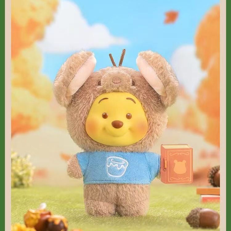 TOP TOY x Disney Winnie the Pooh Animal Storybook Series Plush Keychain Blind Box – 6 Regular + 1 Hidden Edition Collectible Keychains