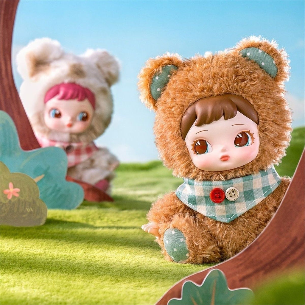 Rolife Charline Forest Hide-and-Seek Series Plush Blind Box – 6 Regular + 1 Hidden Edition Collectible Plush Keychains
