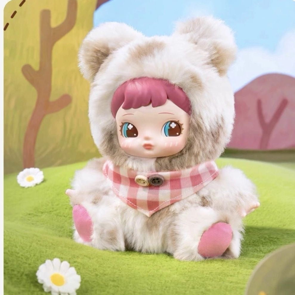Rolife Charline Forest Hide-and-Seek Series Plush Blind Box – 6 Regular + 1 Hidden Edition Collectible Plush Keychains