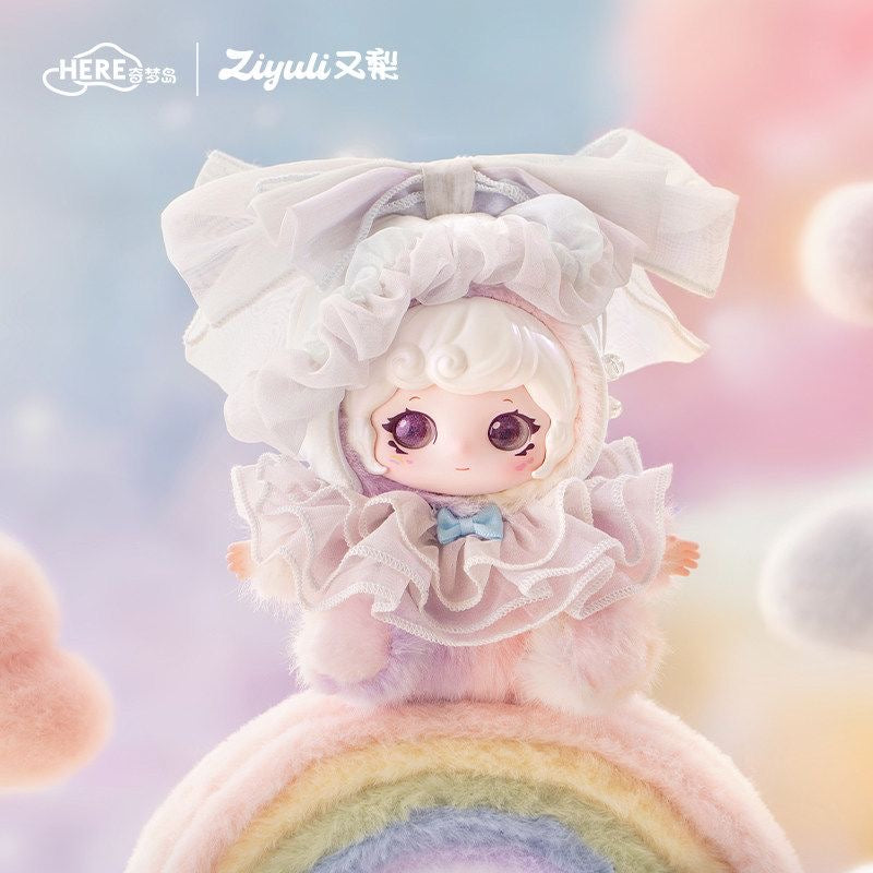 HERE Qimengdao Ziyuli Hug Cloud Dreamland Series Blind Box – 6 Regular + 1 Hidden Edition Collectible Figures