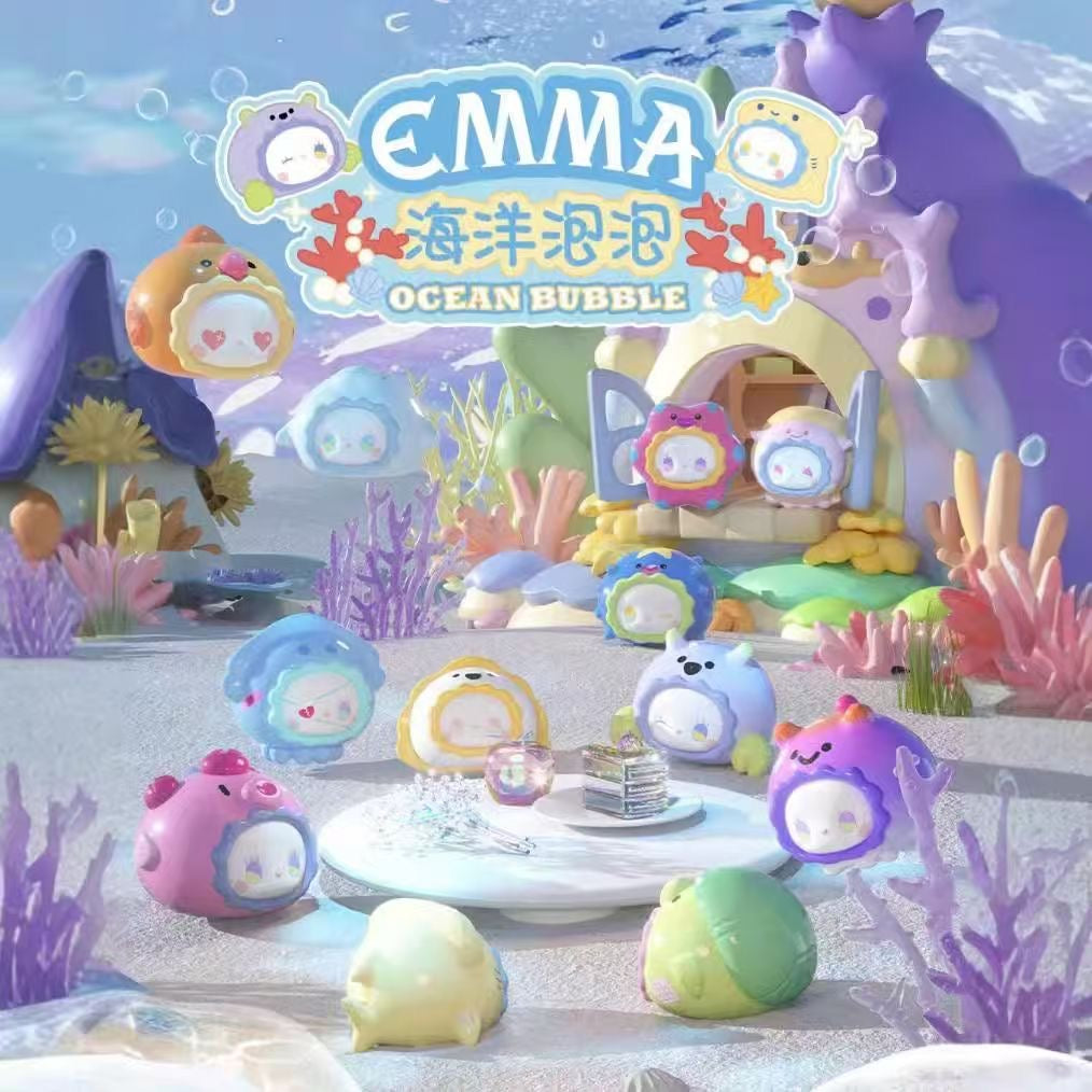 EMMA Secret Forest Ocean Bubbles Series Blind Box – 6 Regular + 1 Hidden Edition Collectible Figures