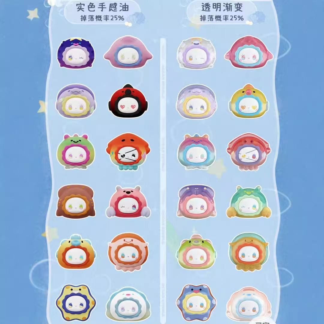 EMMA Secret Forest Ocean Bubbles Series Blind Box – 6 Regular + 1 Hidden Edition Collectible Figures