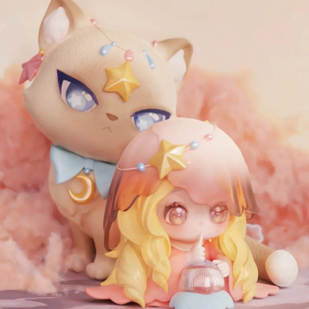 Mao Ni Zai Zai "Little Cat Keeps You Company" Series Blind Box – 6 Regular + 1 Hidden Edition Collectible Figures