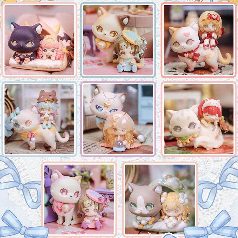 Mao Ni Zai Zai "Little Cat Keeps You Company" Series Blind Box – 6 Regular + 1 Hidden Edition Collectible Figures