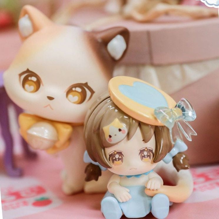 Mao Ni Zai Zai "Little Cat Keeps You Company" Series Blind Box – 6 Regular + 1 Hidden Edition Collectible Figures