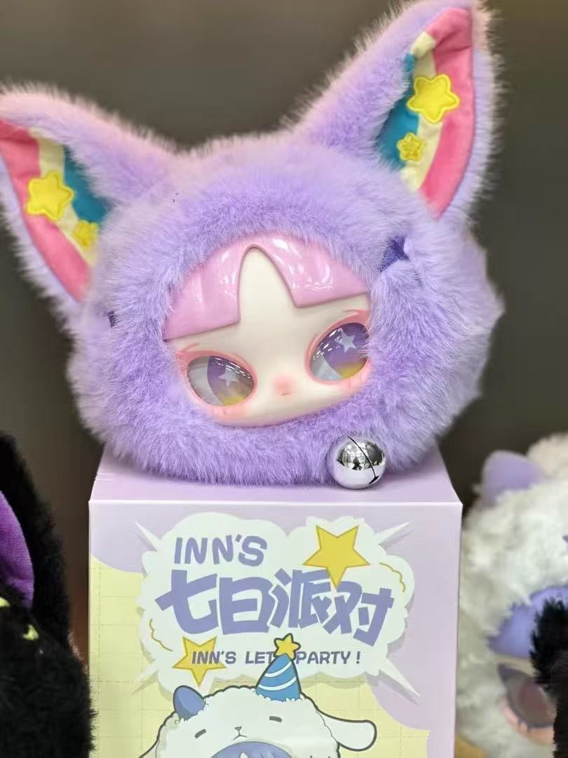 Inn's 7 days party Series Blind Box – 6 Regular + 1 Hidden Edition Collectible Plushy