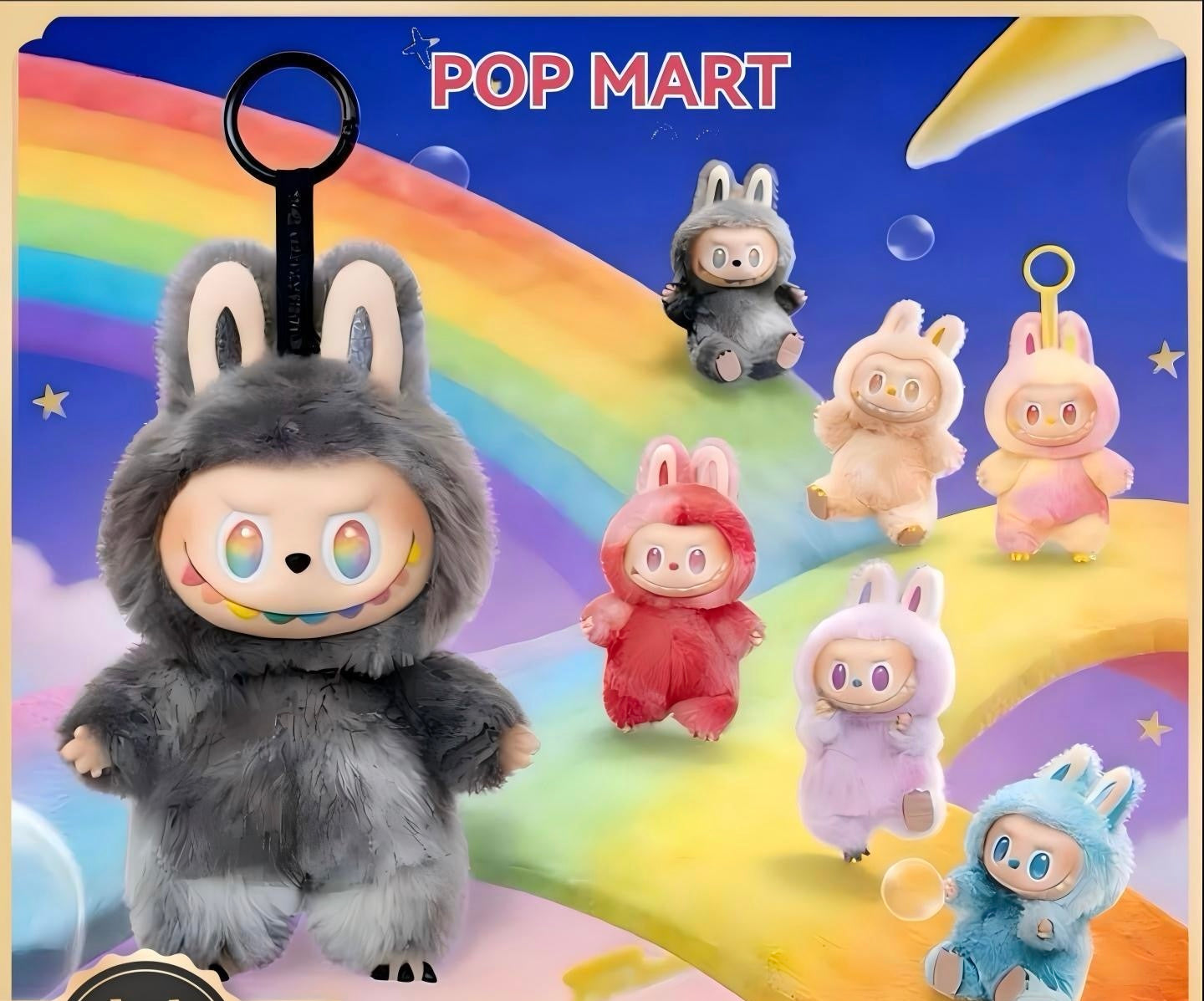 POP MART LABUBU The Monsters "Big into energy" Series Vinyl Plush Pendant Blind Box – 6 Regular + 1 Hidden Edition Collectible Keychain Figures