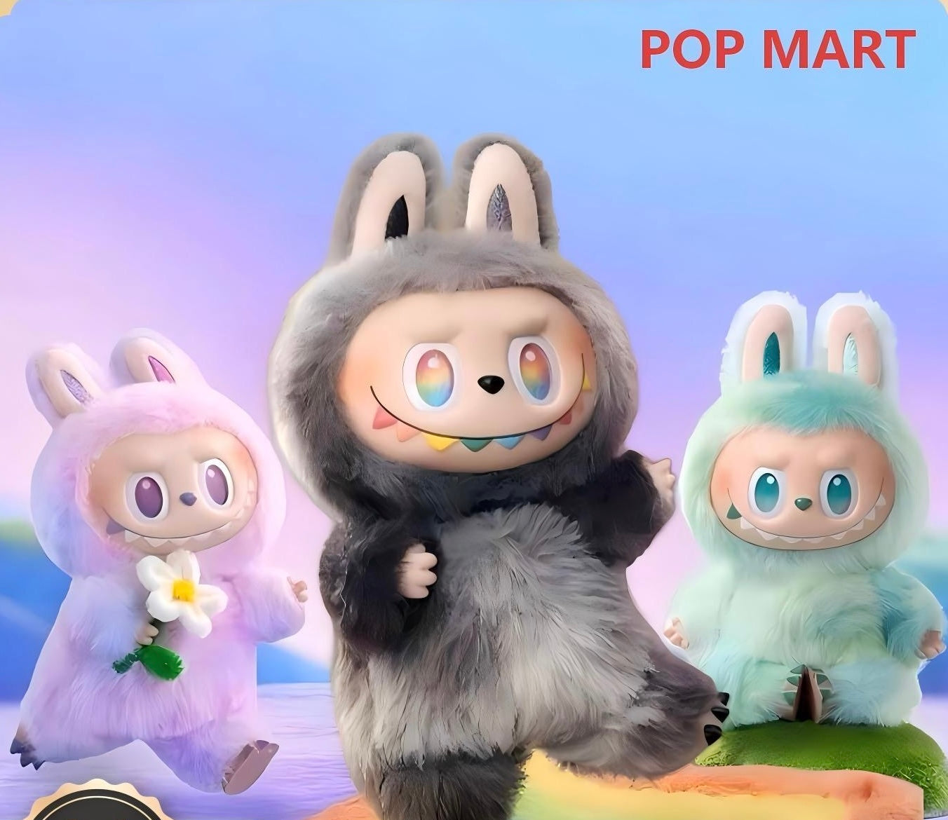 POP MART LABUBU The Monsters "Big into energy" Series Vinyl Plush Pendant Blind Box – 6 Regular + 1 Hidden Edition Collectible Keychain Figures