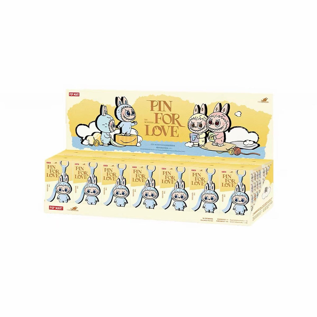 POP MART THE MONSTERS "Pin for Love" Series – Letter Pendant & Vinyl Plush Pendant Blind Box