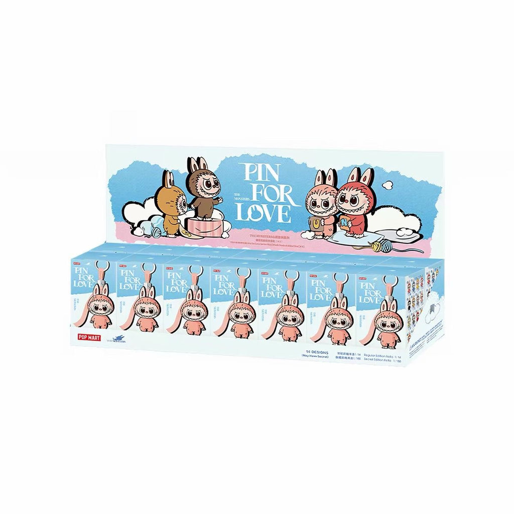 POP MART THE MONSTERS "Pin for Love" Series – Letter Pendant & Vinyl Plush Pendant Blind Box