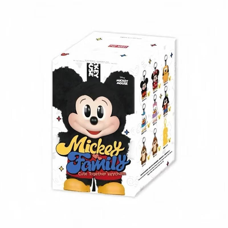 POP MART Disney Mickey Family "Cute Together" Keychain Series Blind Box – 8 Regular + 1 Hidden Edition Collectible Keychain Figures