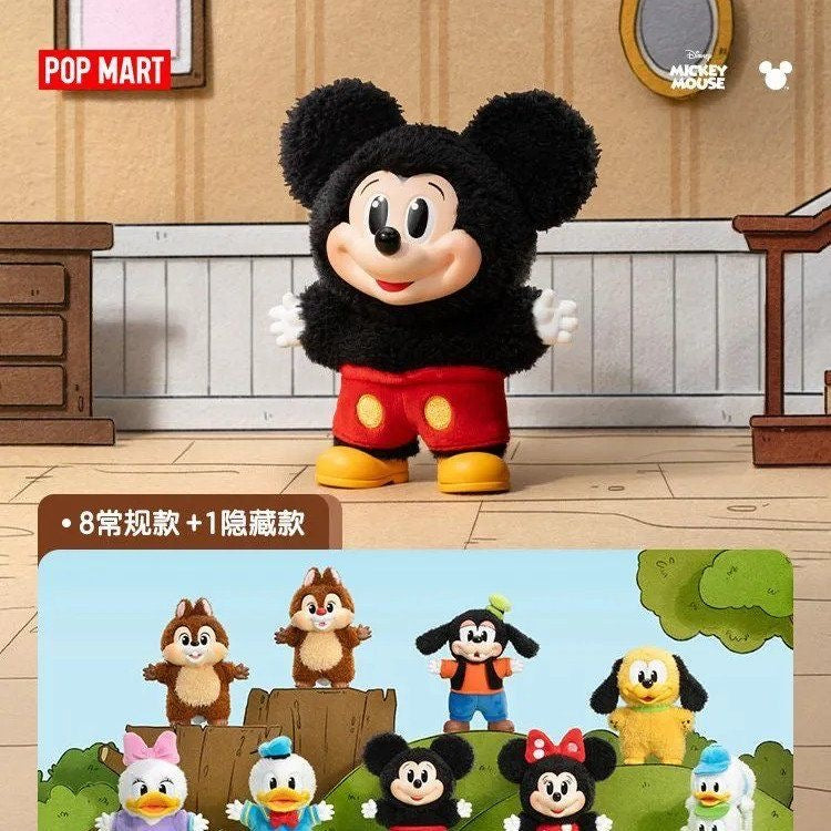 POP MART Disney Mickey Family "Cute Together" Keychain Series Blind Box – 8 Regular + 1 Hidden Edition Collectible Keychain Figures
