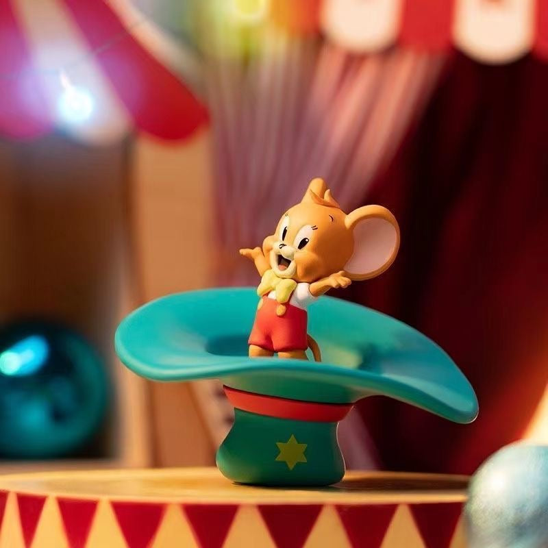 MINISO Tom and Jerry Circus Series Blind Box – 6 Regular + 1 Hidden Edition Collectible Figures