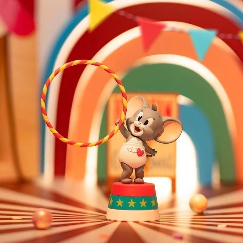 MINISO Tom and Jerry Circus Series Blind Box – 6 Regular + 1 Hidden Edition Collectible Figures