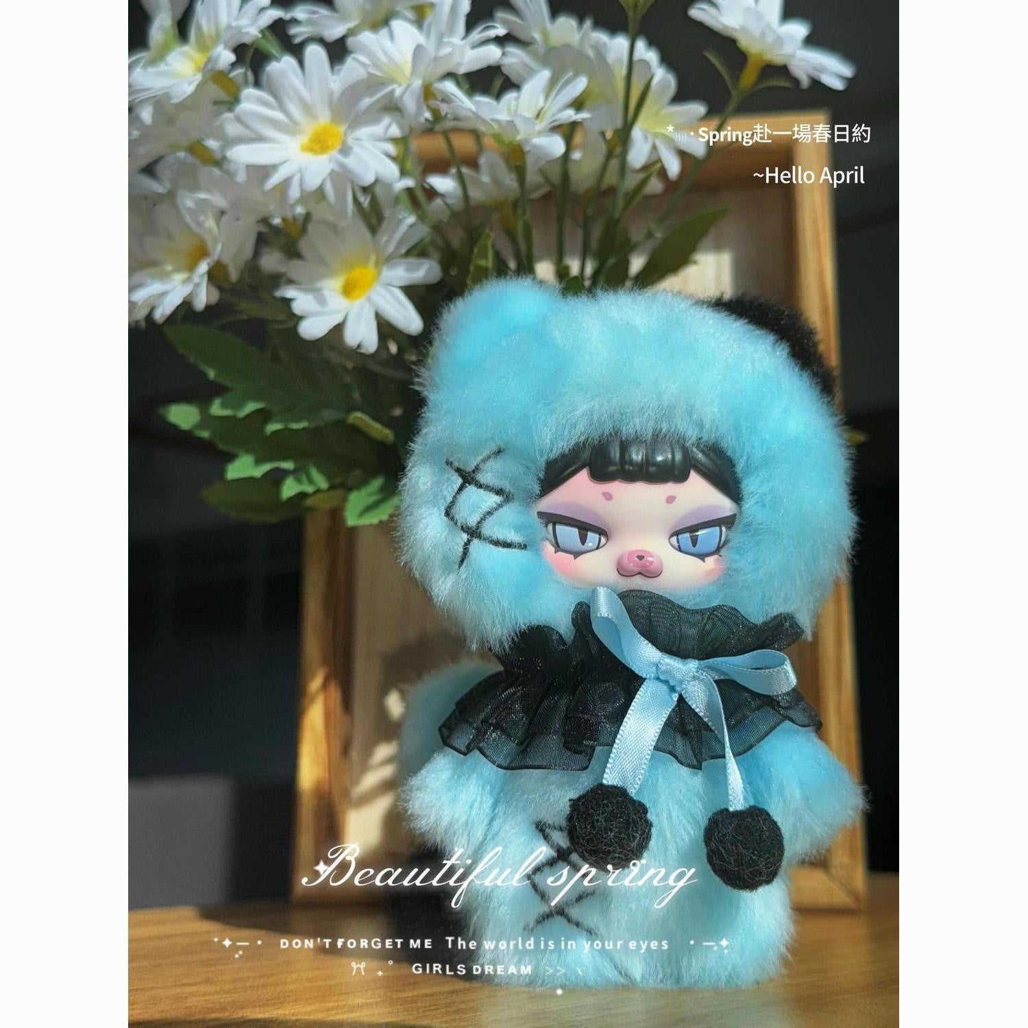 PIKU "The Week" Series Plush Keychain Blind Box – 6 Regular + 1 Hidden Edition Collectible Keychain Figures