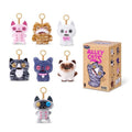 FUGGLER Alley Cats Plush Keychain Blind Box – 6 Regular + 1 Hidden Edition Collectible Keychain Figures