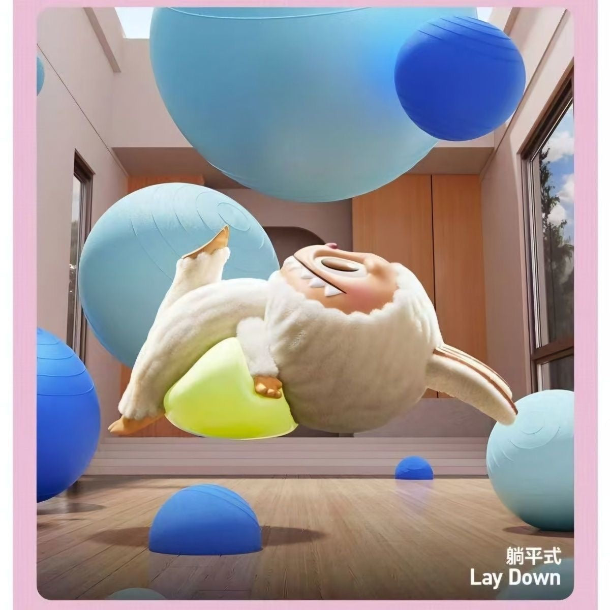 POP MART THE MONSTERS LABUBU Lazy Yoga Series Blind Box – 10 Regular + 1 Hidden Edition Collectible Figures