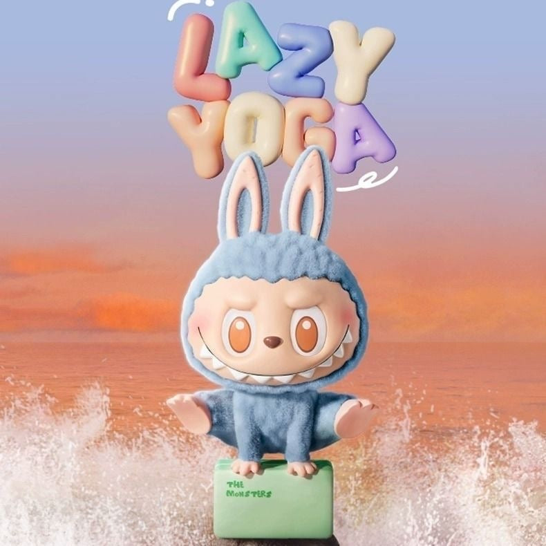 POP MART THE MONSTERS LABUBU Lazy Yoga Series Blind Box – 10 Regular + 1 Hidden Edition Collectible Figures