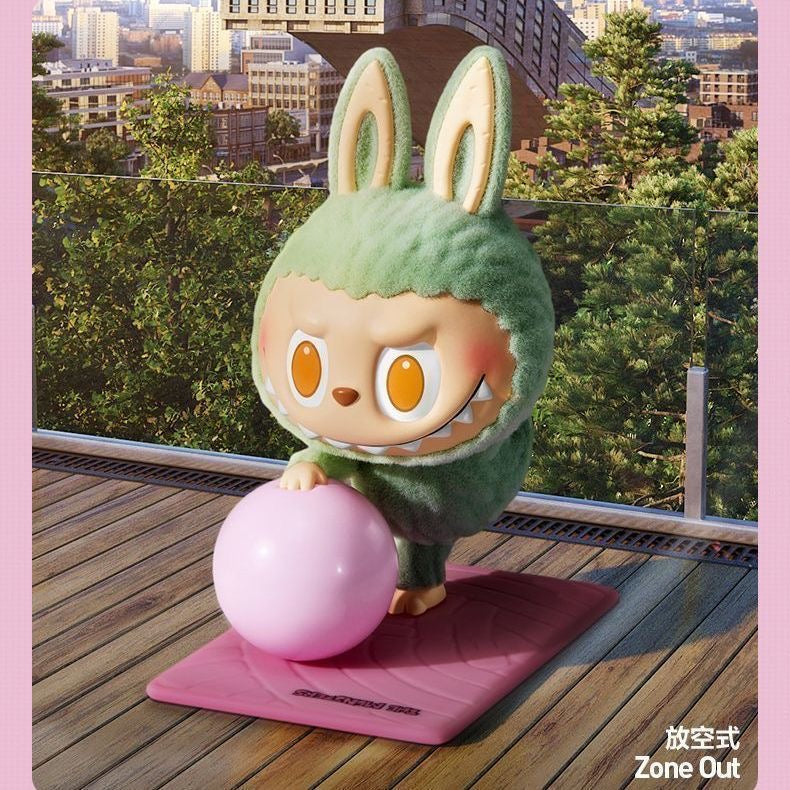 POP MART THE MONSTERS LABUBU Lazy Yoga Series Blind Box – 10 Regular + 1 Hidden Edition Collectible Figures