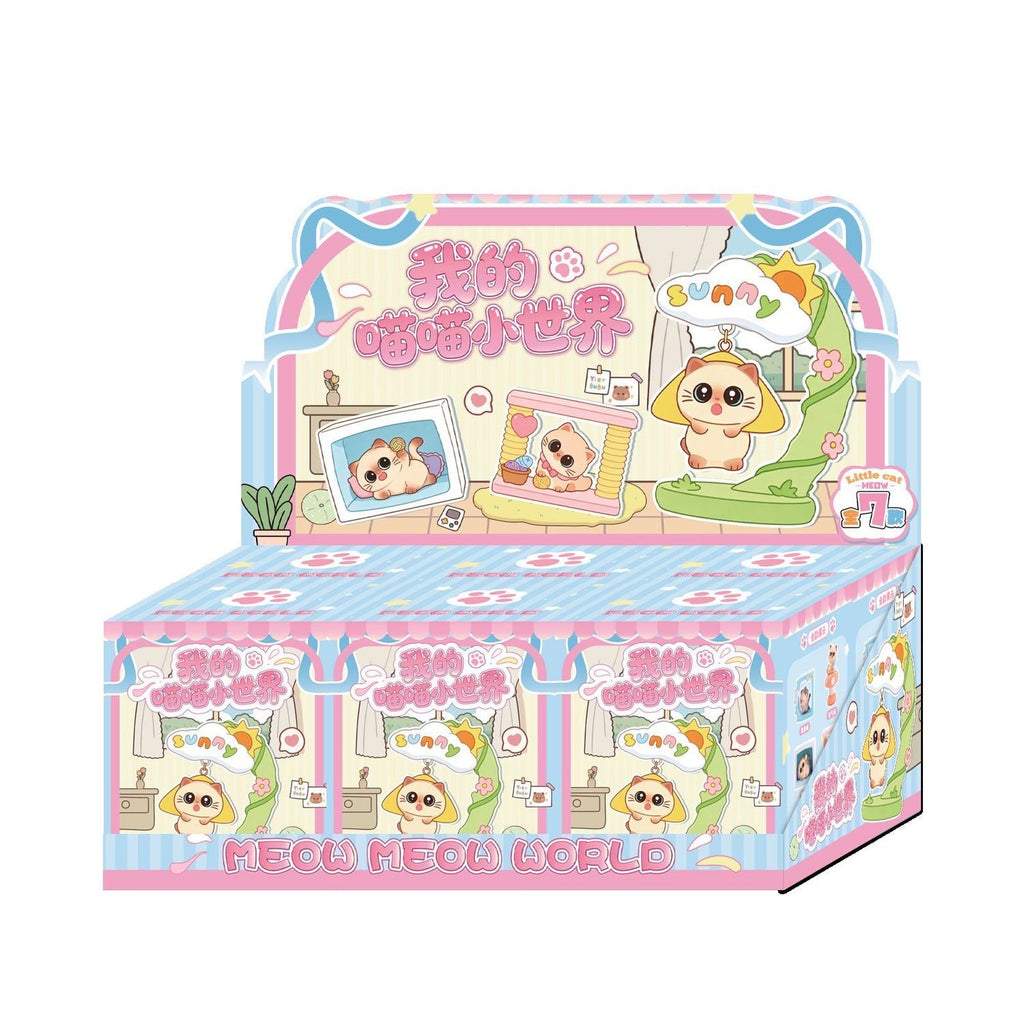 MEOWMEOWWORLD "My Meow Meow World" Series Blind Box – 6 Regular + 1 Hidden Edition Collectible Figures