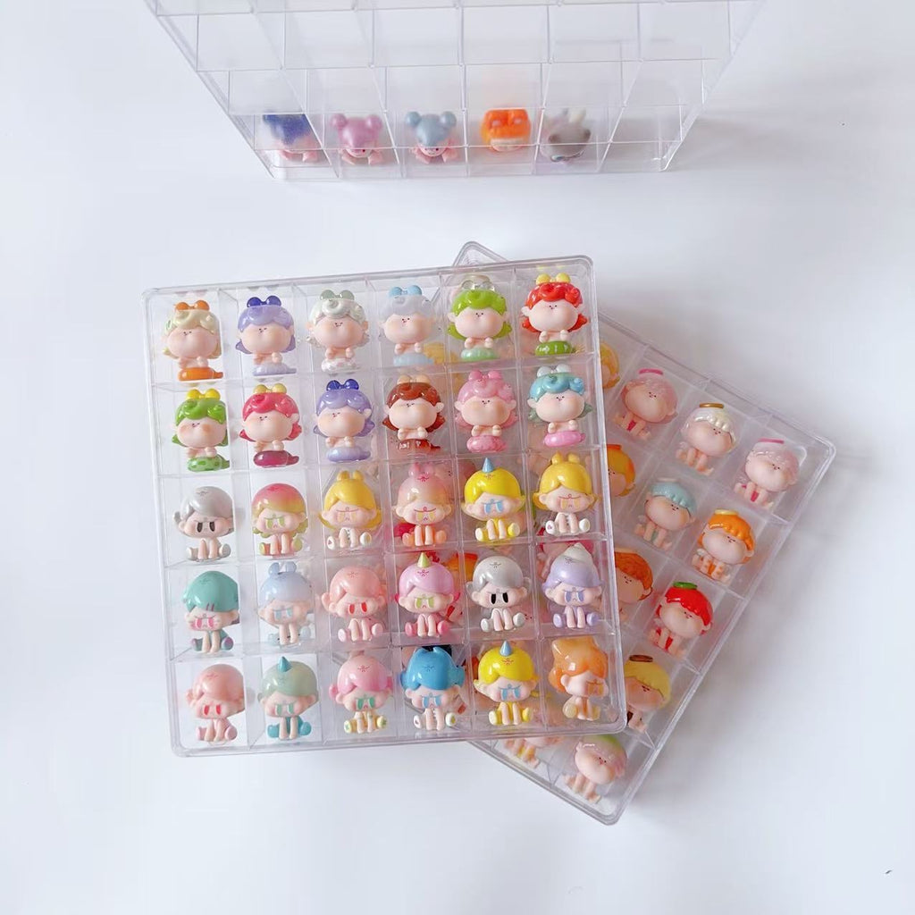 High-Transparency Mini Figure Display Case – Dustproof Acrylic Storage Box
