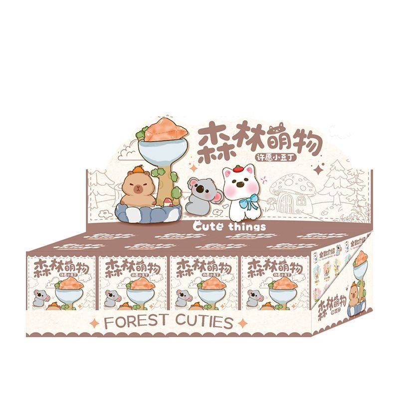 Forest Cute Things Wish Pebble Blind Box – 8 Regular + 1 Hidden Edition Collectible Crystal Figures