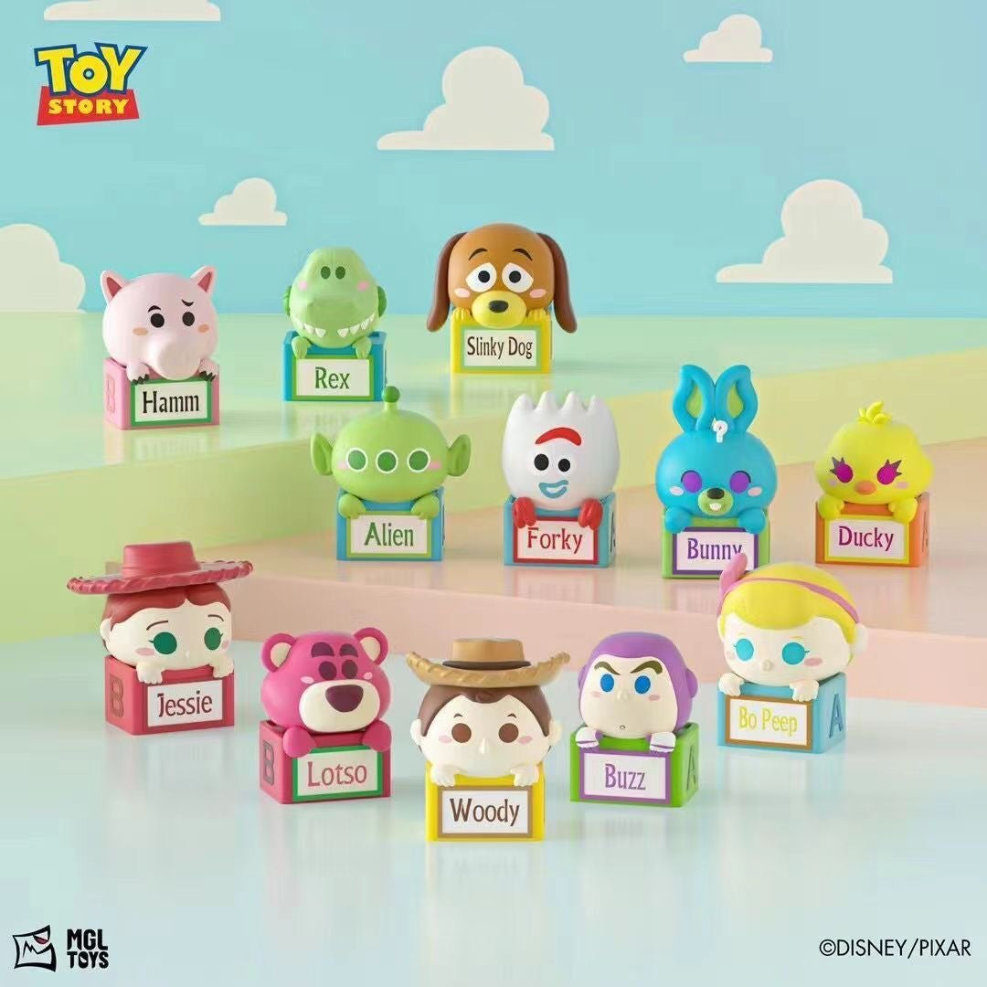 Disney Mini Beans Toy Story Series Blind Bag – 12 Regular Designs Collectible Mini Figures