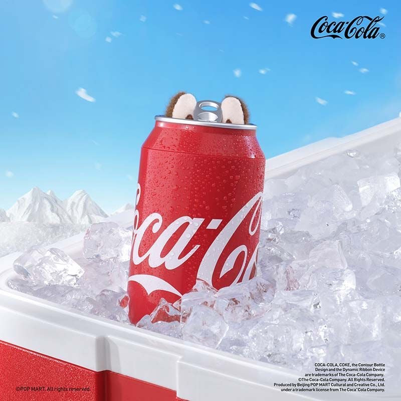 POP MART THE MONSTERS COCA-COLA SERIES Vinyl Face Plush Pendant Blind Box – 2 Regular + 1 Hidden Edition Collectible Keychain Figures