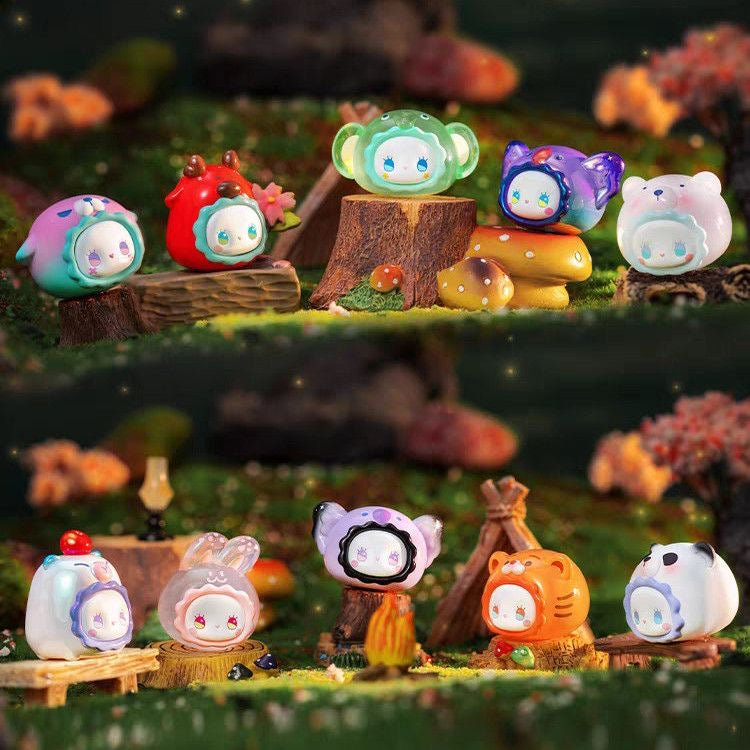 LUCKY EMMA Rua Rua Zoo Mini Bean Series Blind Box – 12 Regular Designs