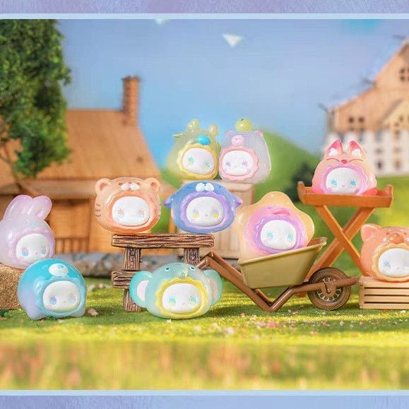 LUCKY EMMA Rua Rua Zoo Mini Bean Series Blind Box – 12 Regular Designs