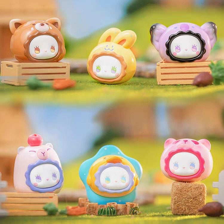 LUCKY EMMA Rua Rua Zoo Mini Bean Series Blind Box – 12 Regular Designs