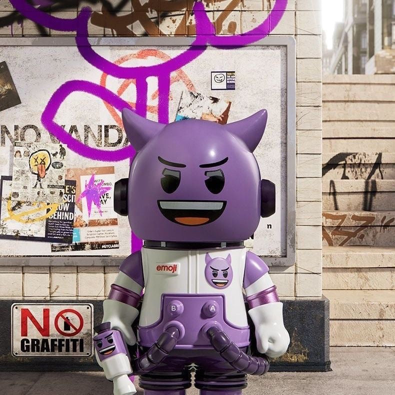 POP MART MEGA SPACE MOLLY 100% × emoji™ Series Blind Box – 18 Regular + 3 Hidden Edition Collectible Figures