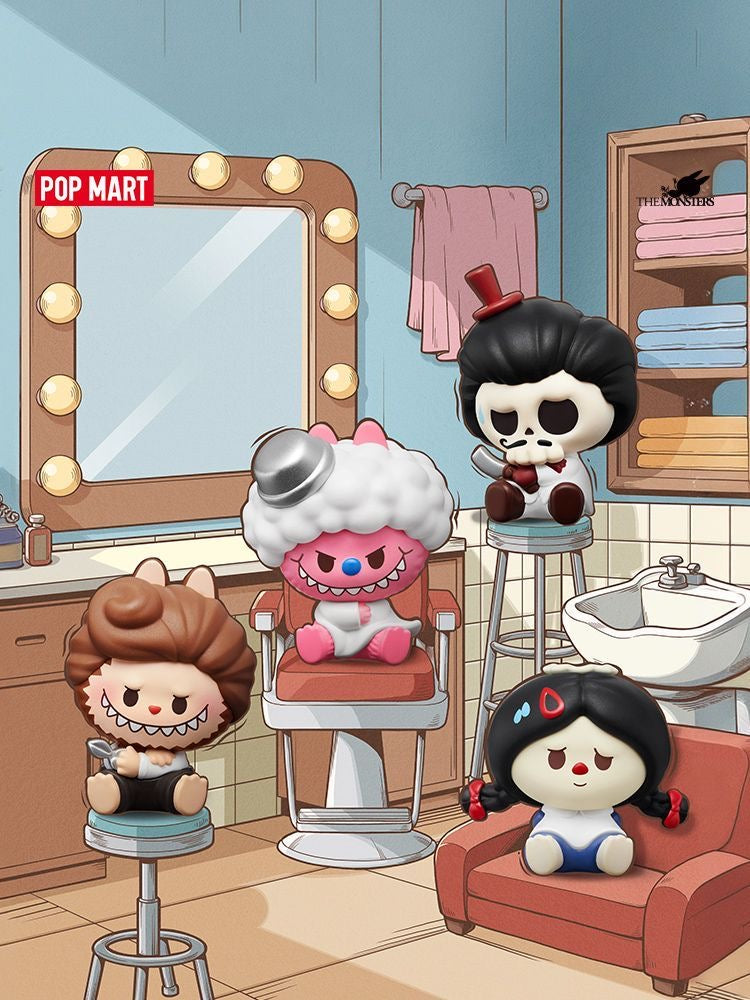 POP MART THE MONSTERS Hair Salon Series POP BEAN Blind Box – 15 Regular + 1 Hidden Edition Collectible Mini Figures