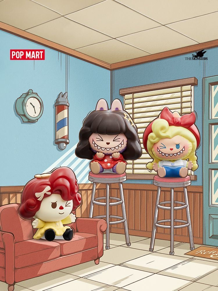 POP MART THE MONSTERS Hair Salon Series POP BEAN Blind Box – 15 Regular + 1 Hidden Edition Collectible Mini Figures