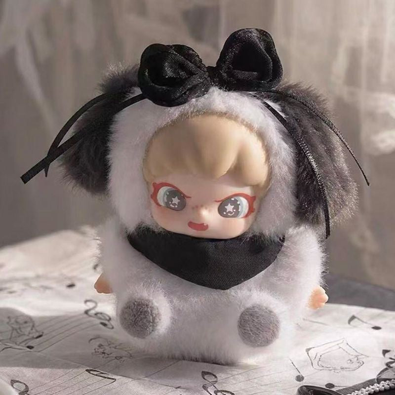 TNTSPACE "A Lovely Gift" Mini Plush Blind Box – 6 Regular + 1 Hidden Edition Collectible Keychain Plush Figures