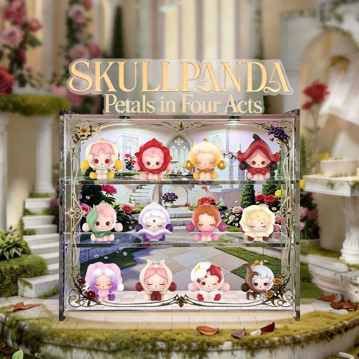 Pop Bean Case-Skullpanda Petals in four acts