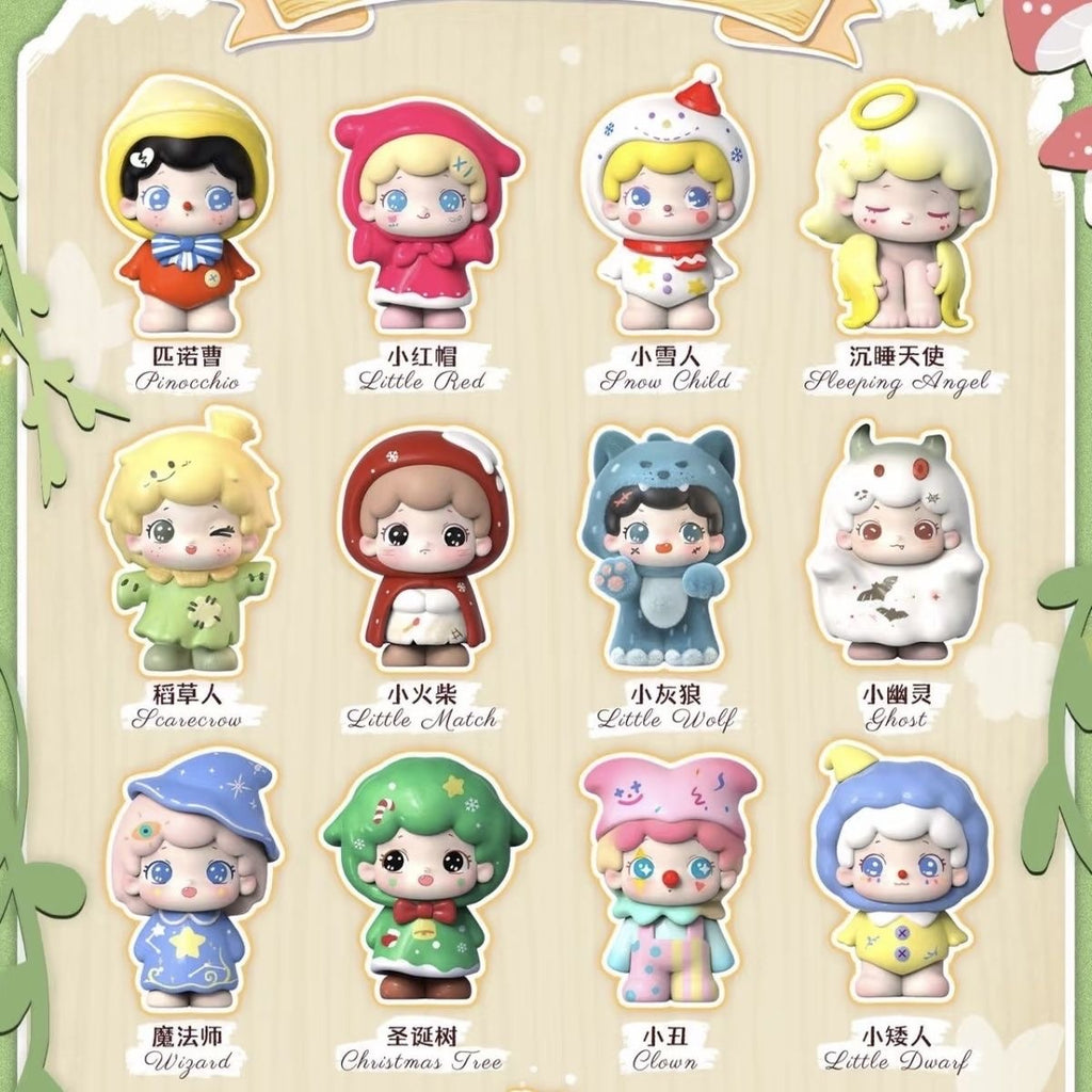 BOPTOYS LITTER'S FAIRY TALE TOWN Series Blind Box – 10 Regular + 1 Hidden Edition Collectible Figures