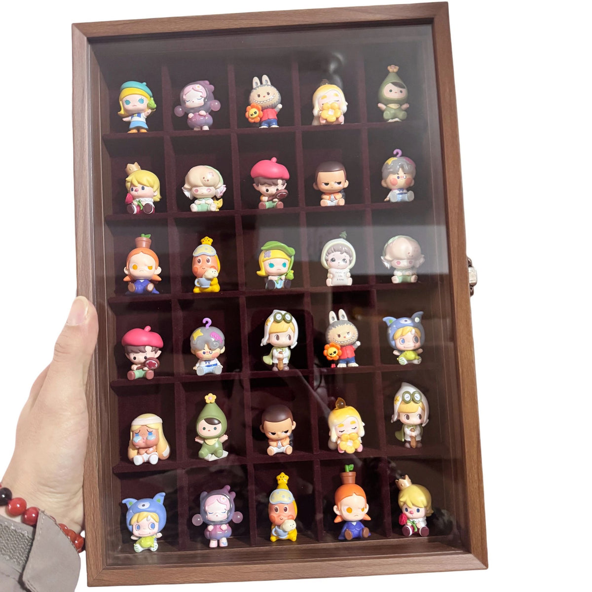 Glass Display Stand / Showcase for Mini Figures (Meng Li / POP BEAN) – Dustproof Storage Box