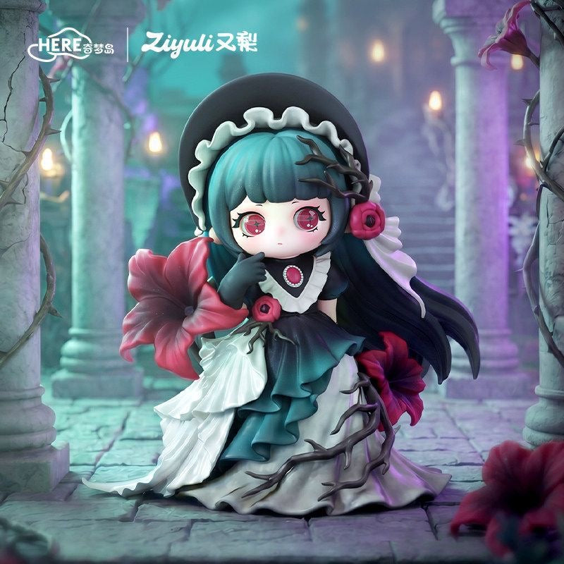 HERE Qimengdao ZIYULI "Dark Night Cantos" Series Blind Box – 6 Regular + 1 Hidden Edition Collectible Figures