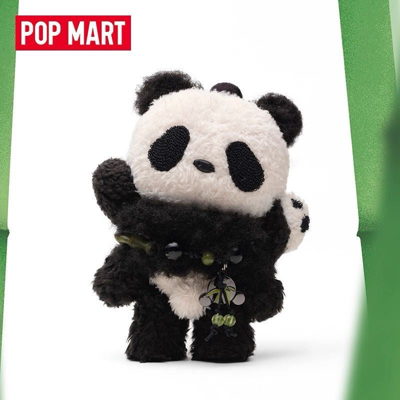 POP MART SKULLPANDA Lazy Panda Plush Pendant – Collectible Vinyl Plush Keychain Figure