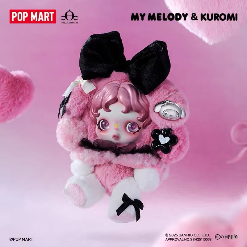 POP MART SKULLPANDA × My Melody Plush Pendant