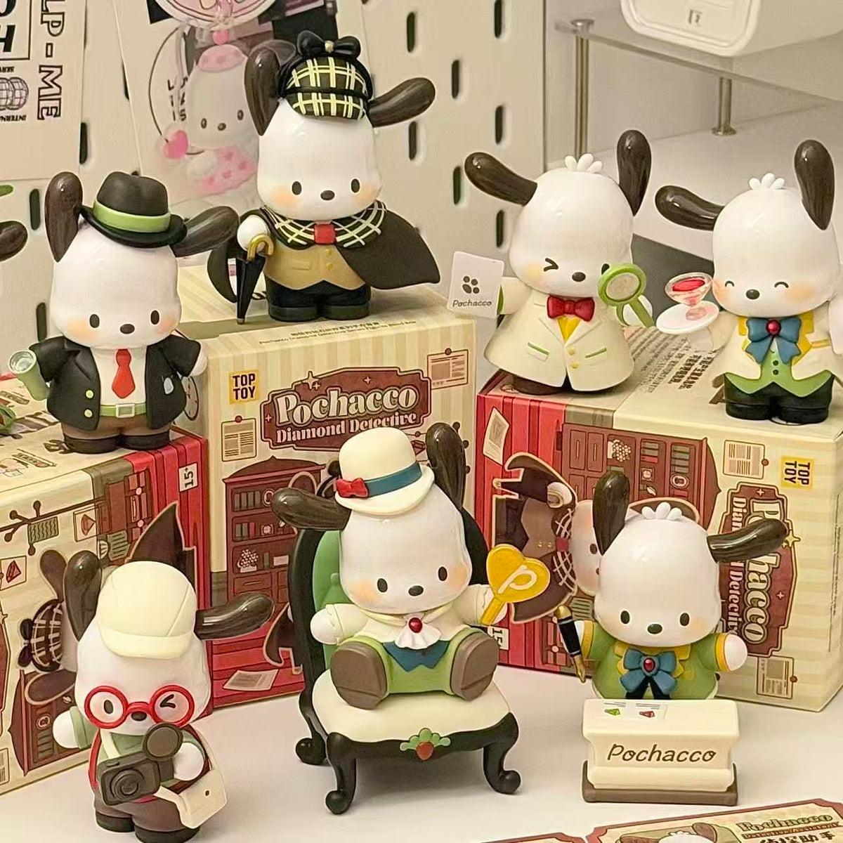 TOP TOY Sanrio Pochacco Diamond Detective Series Blind Box